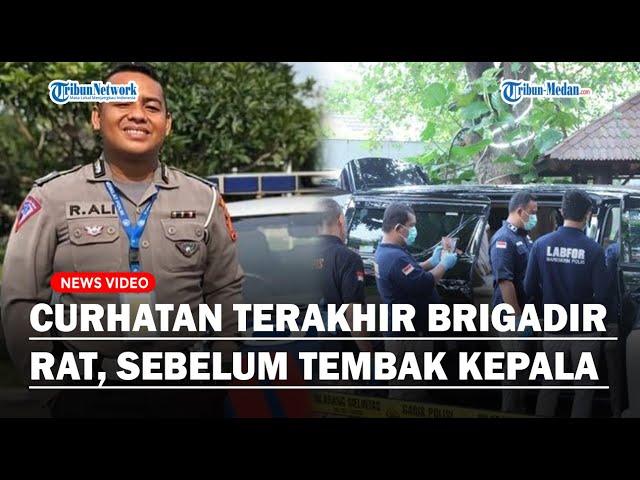 TERUNGKAP, Brigadir RAT Sempat Curhat Soal Kerjaan Sebelum Tembak Kepala di Mobil Alphard