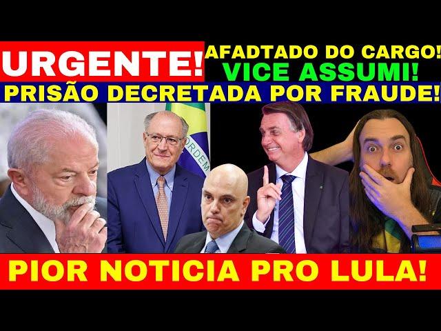 PRISÃO FOI DECRETADA POR FRAUDE AS ELEIÇÕES! AFASTADO DO CARGO! A PIOR NOTICIA LULA RECEBE AGORA!