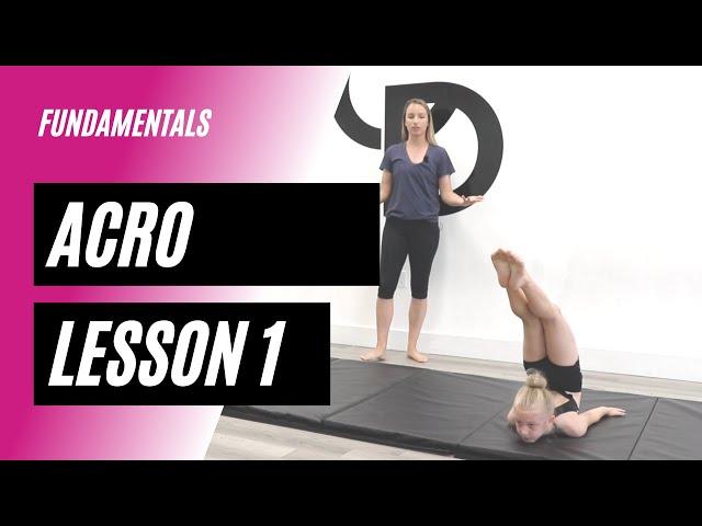 Beginner Acro Dance | Fundamentals Lesson 1