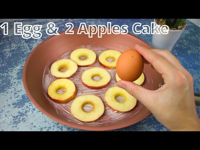 If You Have Just 1 EGG and 2 Apples Make This Cake/Incredible Cake Recipe!!