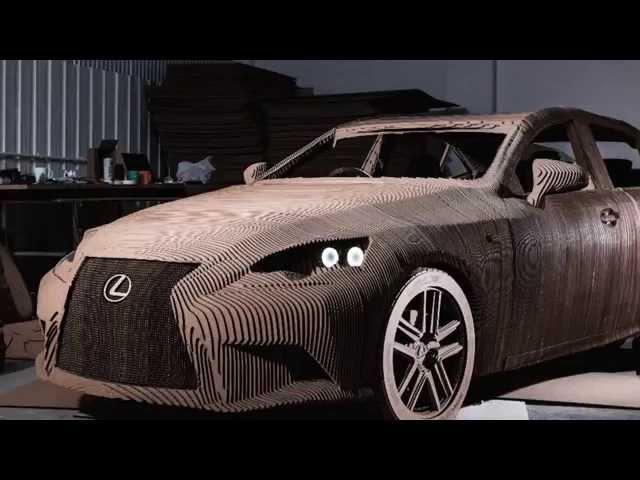 DS Smith cardboard Lexus car