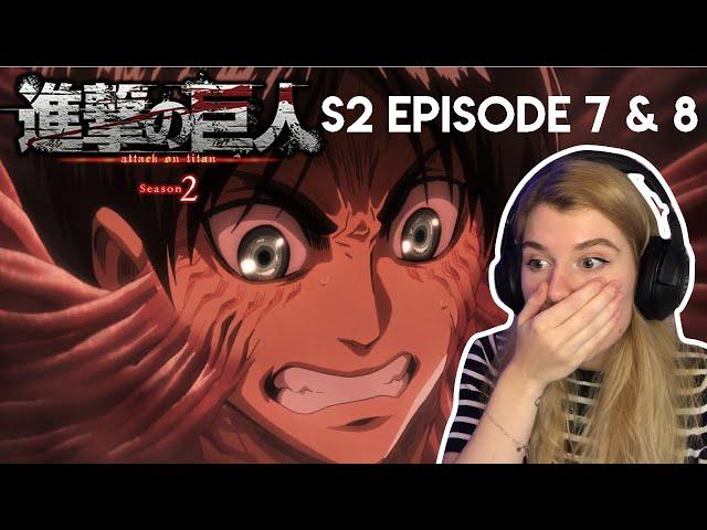 Attack on Titan S2 Episode 7 & 8 Reaction [EREN VS ARMOURED TITAN]