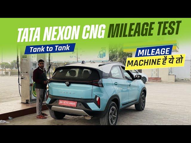 Tata Nexon CNG Mileage Test | Real World Mileage in City Highway | India's 1st Turbo CNG SUV