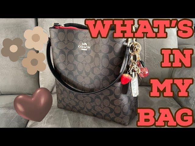 What’s in my coach bucket bag 