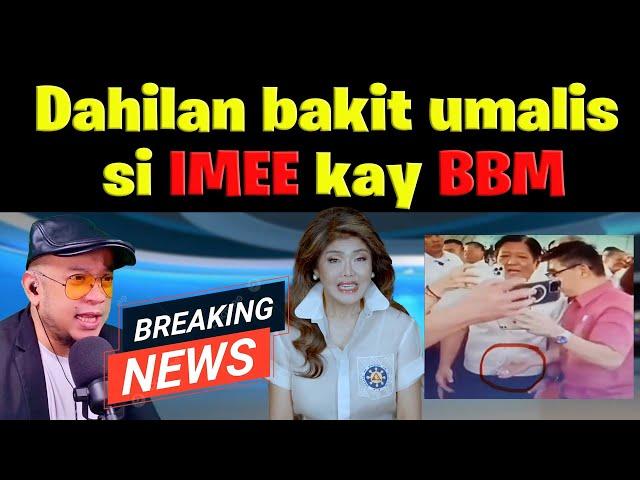 DAHILAN BAKIT BUMITAW SI IMEE KAY BBM