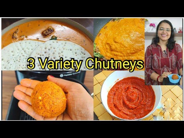 ദോശക്കും  ഇഡലിക്കും ചോറിനും 3 Variety ചമ്മന്തി - Chutney recipe in Malayalam - Chutney for dosa