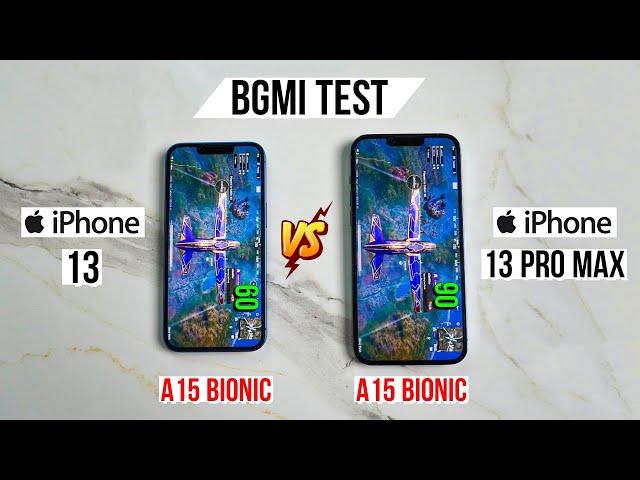 iPhone 13 60FPS vs iPhone 13 Pro Max 90FPS Pubg Test, Heating and Battery Test | Gaming Beast 