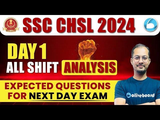 SSC CHSL 2024 1 July | All Shift Analysis | Expected Questions for Next-Day Exams By Vipin Sir