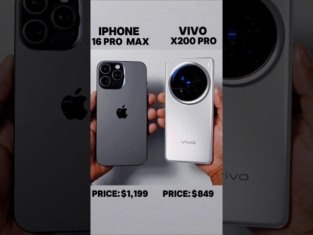 iphone 16 pro max Vs vivo x200 pro Speed test comparison #shortfeed #shorts