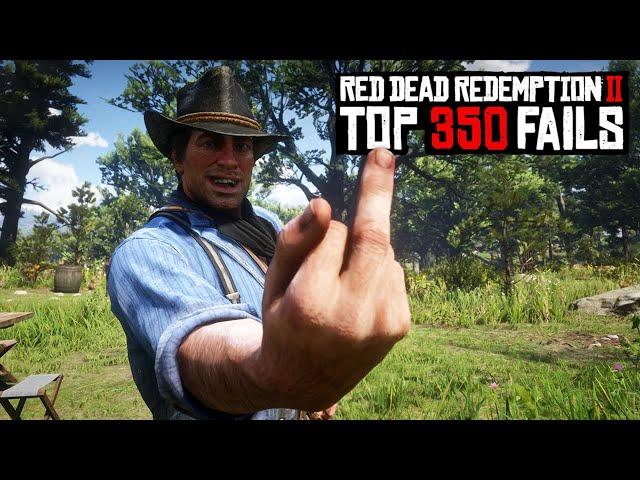 TOP 350 FUNNIEST FAILS in Red Dead Redemption 2