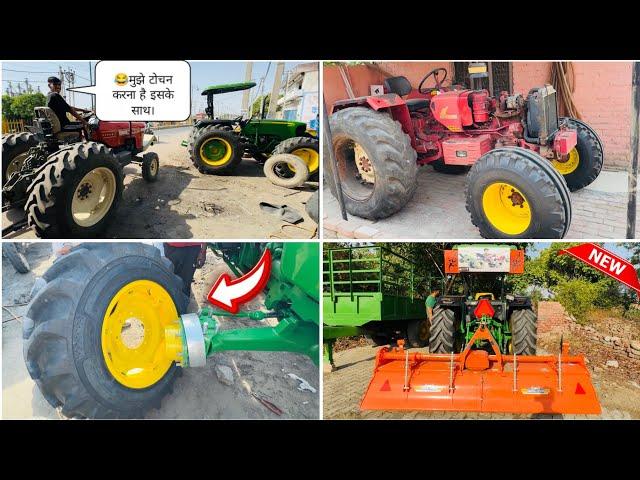 Old video John Deere5075E में नया जुगाड़। बनवा दिया, Sonu ने New 9ft Rotavator लिया // Miss u Bhai 