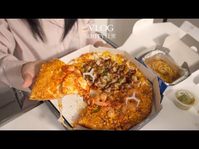 SUB•VLOG 자취일상. 도시락 싸서 공부 하러 도서관 가기, 일본어회화 공부 시작, 불어묵김밥, 등갈비찜, 김치말이국수, 라라스윗 맛별로 먹어보기(?), 청년피자