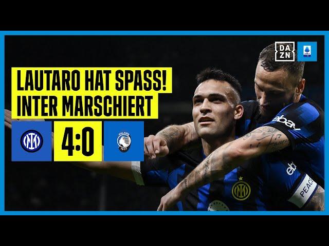 Lautaro Martinez mit überragender Leistung: Inter Mailand - Atalanta | Serie A | DAZN Highlights