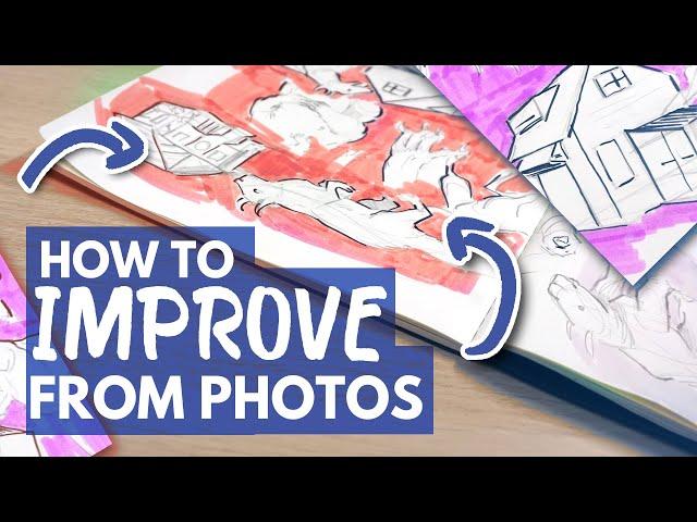 How to Draw From PHOTOS to Improve [Sketchbook Study Session]