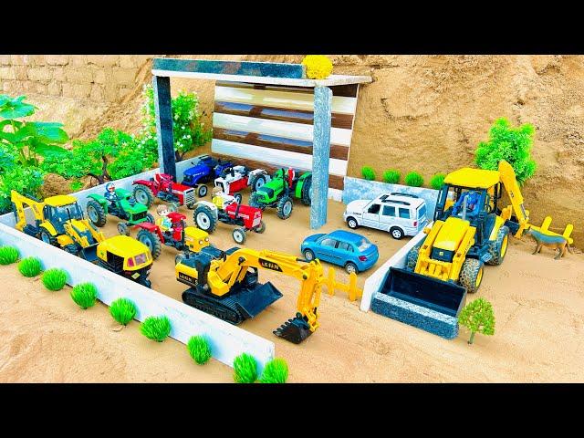 Mini tractor trolley videos | tractor jcb video | jcb video |jcb 3dx|@MrDevCreators