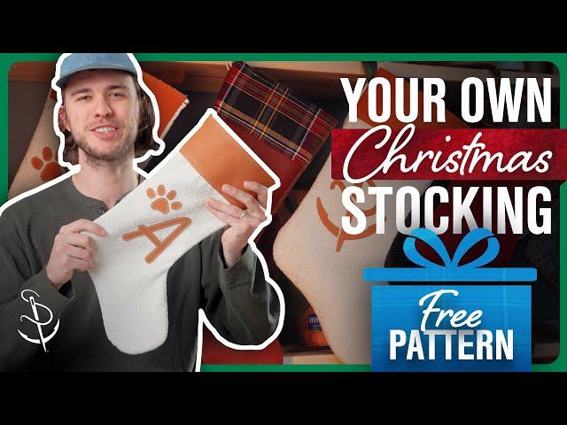 Sew a Fabric & Leather Christmas Stocking: Quick and Easy Holiday Project