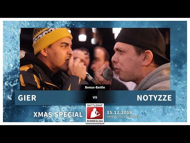 BRB 2018 | XMAS SPECIAL 2018 - Bonus-Battle - Gier vs Notyzze (Freestyle)
