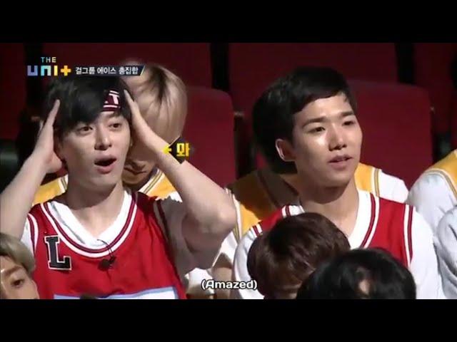 Donghyun of Boyfriend falling in love with Team Red | The Unit Epi 8