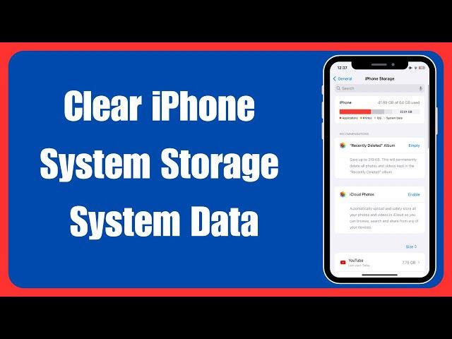 How To Clear iPhone System Data | Clear iPhone System Storage | Clear Cache