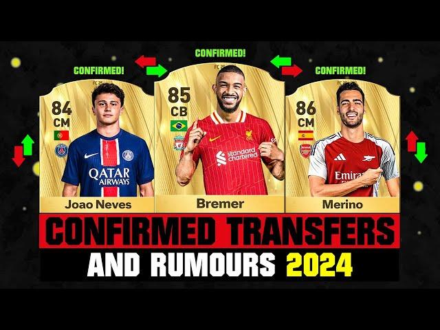 FIFA 25 | NEW CONFIRMED TRANSFERS & RUMOURS!  ft. Bremer, Joao Neves, Merino... etc