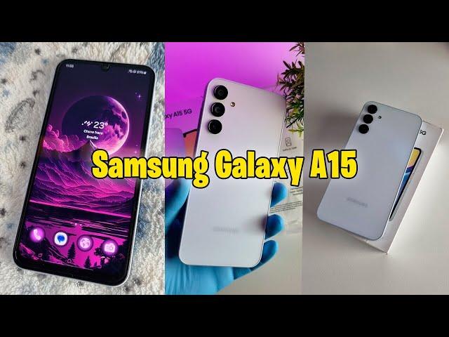 Samsung galaxy a15 / unboxing + test Tema / aesthetic 