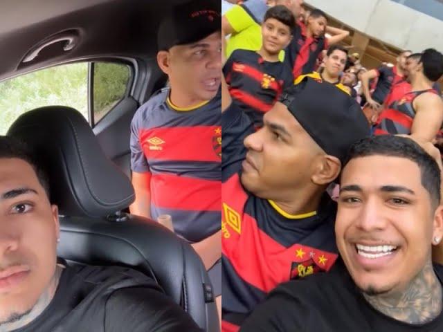 ARTUR BRAZ E ZECA NO JOGO DO SPORT RECIFE