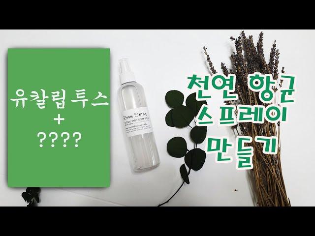 항균과 항박테리아에 좋은 공기정화 스프레이 만들기! making antibacterial spray