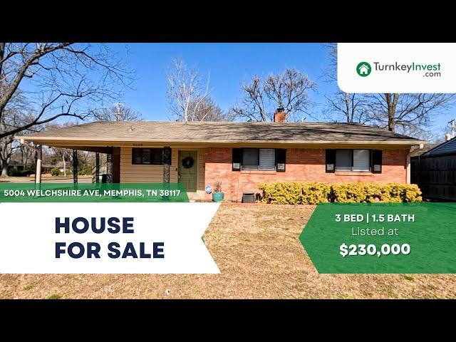 5004 Welchshire Ave, Memphis, TN 38117 | Profitable Turnkey Rental Property for Sale