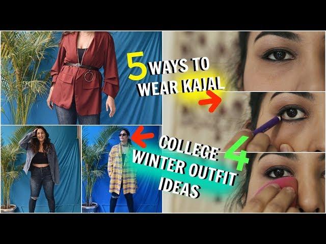 5 Ways to wear KAJAL + Winter College MUST HAVES | StyleMeUpWithSakshi