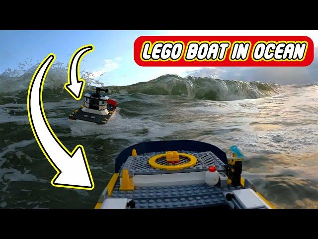 Lego Ships Fight Wave Onslaught (And Fails)