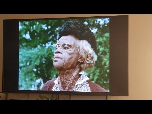 The penultimate scene in The Autobiography of Miss Jane Pittman w/Miss Cecily Tyson.