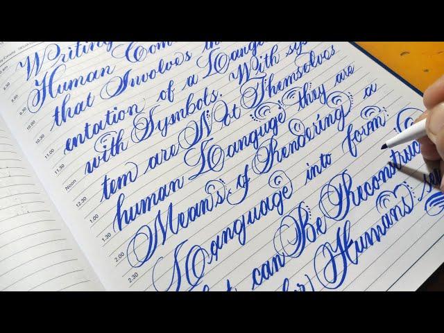 How to Write Beautiful Cursive Handwriting Paragraph Practice