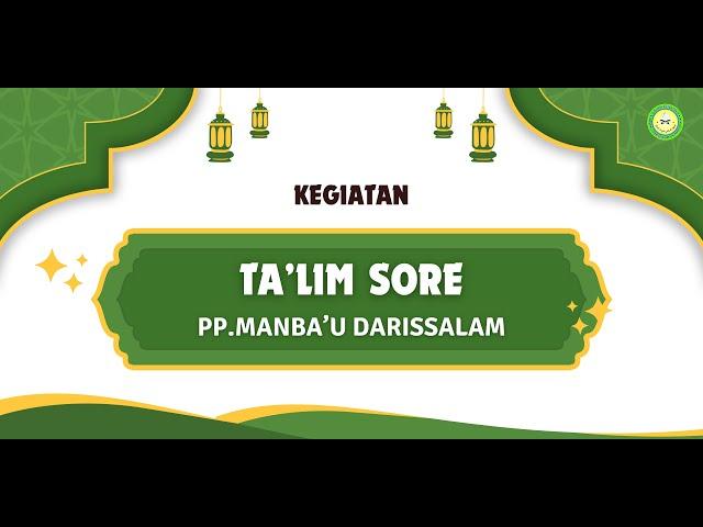 LIVE TA'LIM SORE BERSAMA USTADZ MUHAMMAD FATHURRAHMAN KITAB AT TIBYAN 20/07/2024