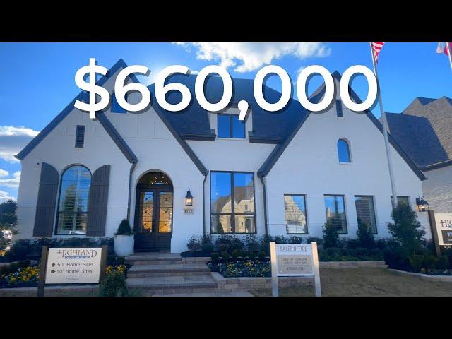 HIGHLAND HOMES 74' Model Home Tour in Harvest | Living in Dallas Texas: Northlake, Texas