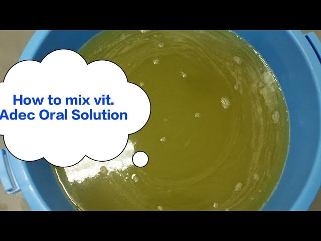 Paano mag mix vit. Adec oral solution