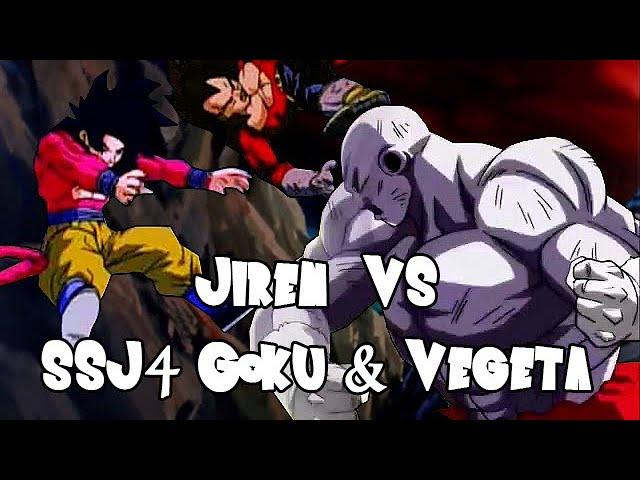 Jiren vs SSJ4 Goku & Vegeta