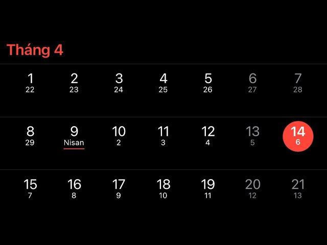 Cách cài lịch âm cho iphone không cần App 2024