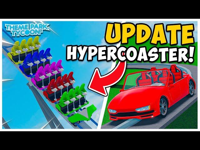 Theme Park Tycoon 2 UPDATE! New HYPERCOASTER, Color Trains & More!