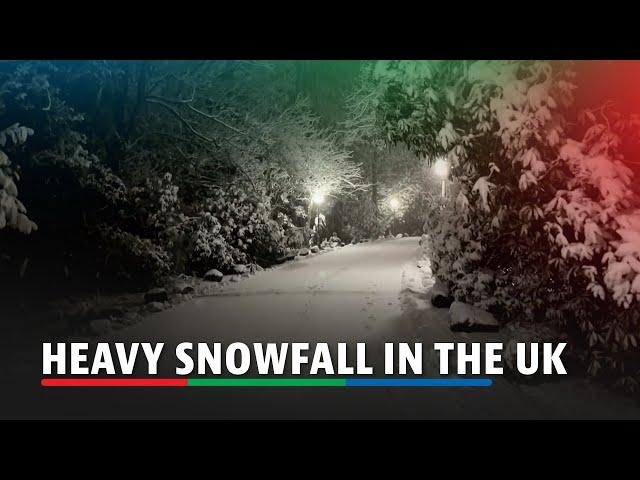 Heavy snowfall and rain sweep across the UK | ABS-CBN News