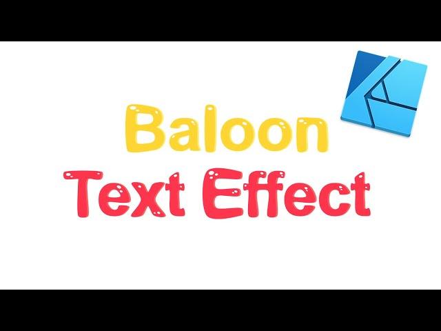 Beginner Balloon Text Effect Tutorial - Affinity Designer