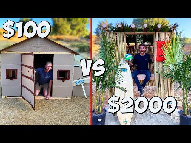 $100 vs $2000 Tiny House! *BUDGET CHALLENGE*