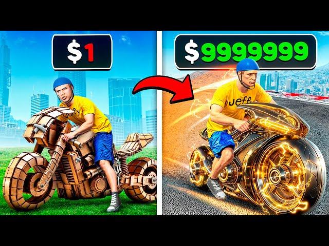 $1 To $1,000,000 SUPER BIKE In GTA 5!