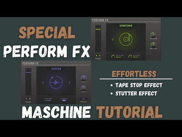 How to Create Tape Stop and Stutter Effects in Maschine