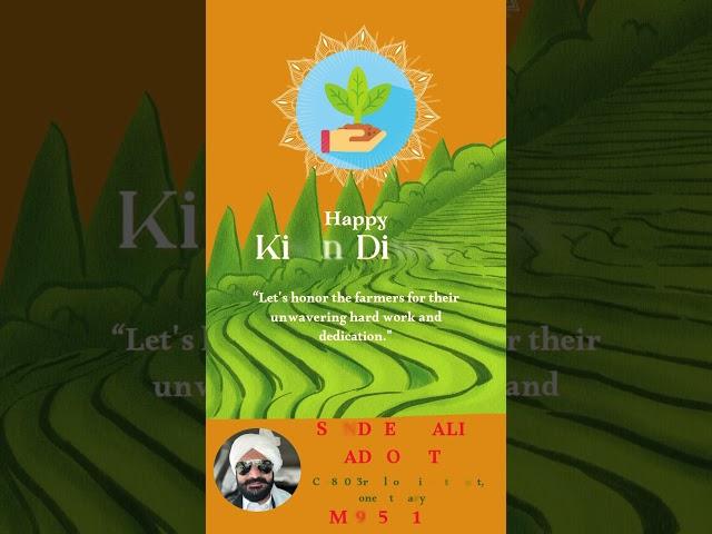 Happy Kisan Diwas #meredeshkidharti #manojkumar #kisandiwas #farmer #kisan #sandeep #malik #ytshorts