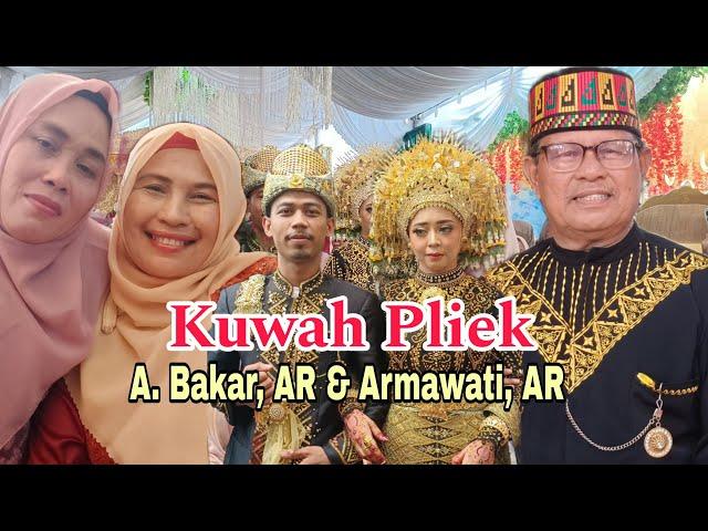 A, Bakar, AR  & Armawati, AR Kuwah Pliek di Acara Pesta Miswar & Dian