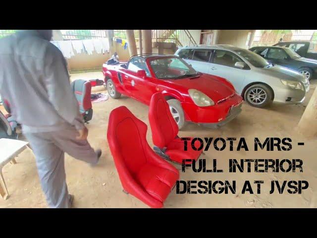 Toyota MR-S | MR2 SPYDER Sport Car Full Interior Design at Jvsp Re-Upholster Repair 100% Done