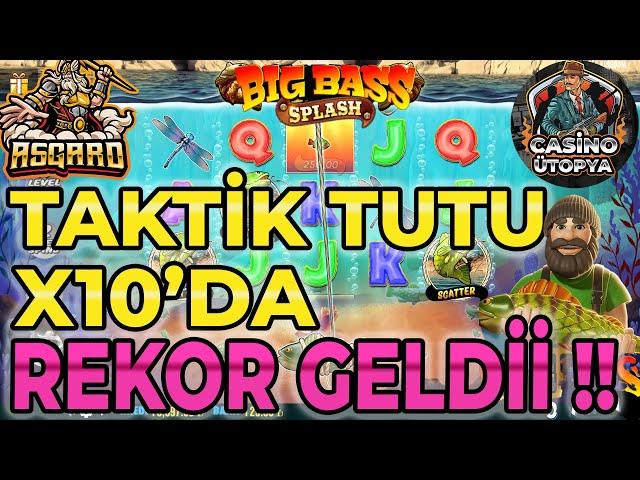 SLOT OYUNLARI  BİG BASS SPLASH | X10'DAN REKOOR !! big bass bonanza sweet bonanza 1000 max win yeni