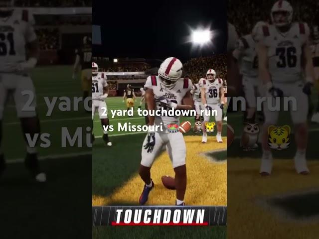 2 yard touchdown run vs Missouri ️ #collegefootball