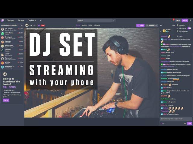 How to Live Stream your DJ Sets with Your Phone