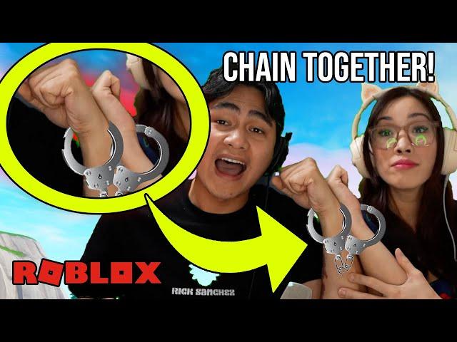 24 HOURS HANDCUFFED IN ROBLOX with My WIFE!?